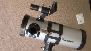 Brincando com um telescópio refletor