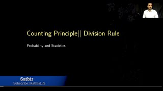 The Counting Principle || The Division Rule