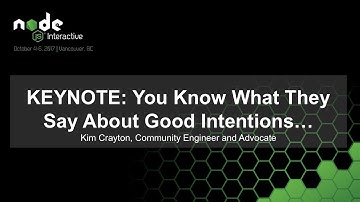 KEYNOTE: You Know What They Say About Good Intentions…