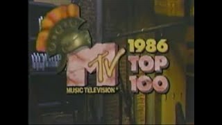 MTV Top 100 Videos Of 1986 Vidcheck (23-3) (12/31/1986)