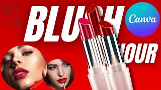 How to Create a Lipstick Animation Video Ad in Canva |Canva Animation Tutorial💄😱