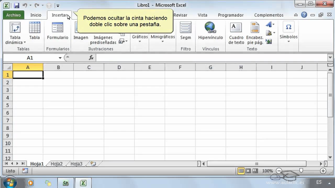 Resultado de imagen para entorno de excel 2010