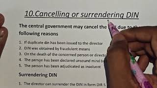 10.Cancellation Or Surrender of DIN#CancellationOr SurrenderOfDIN#cmainterlaw #cmadecoded