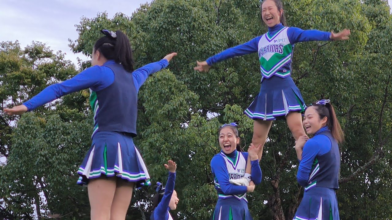 【チアリーディング】合計140人！Otters！(オッターズ)＆ NEO OTTERS(ネオオッターズ) 愛媛県のチアリ―ダーと環太平洋大学チアリーディング部WARRIORSのコラボパフォーマンス！
