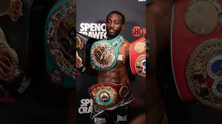 Terence Crawford FLEXING with his BELTS after they Arrived for Errol Spence Jr Undisputed Fight