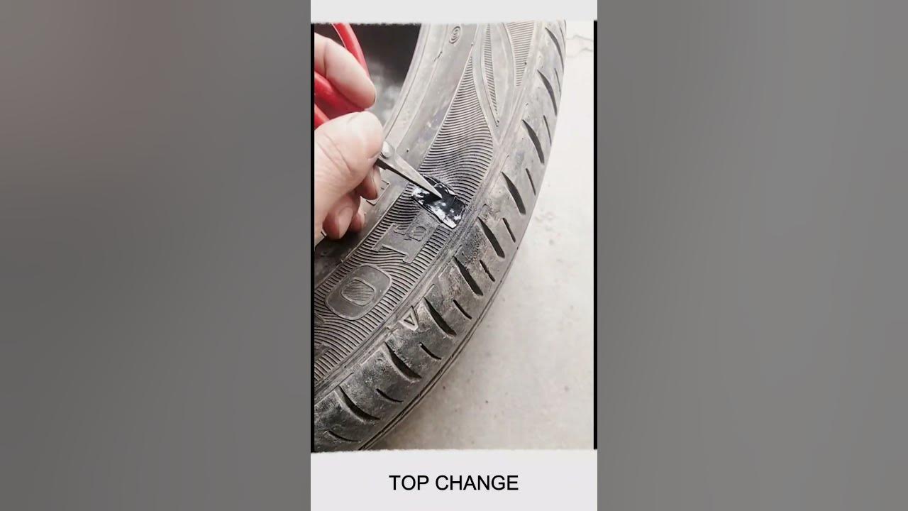 Tire sidewall tear Repairing #smartwork #Tool #machinery #technology #