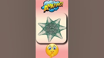 Simple Spirograph design Satisfying ASMR Video 🥰 #shorts #ytshorts