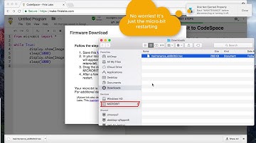 Upgrading a micro:bit for CodeSpace (MacOS)