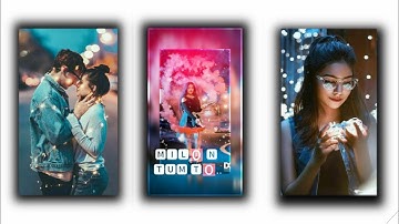 How To Create | Trending Full Screen Whatsapp Status Video || tutorial kinemaster editing video M.B