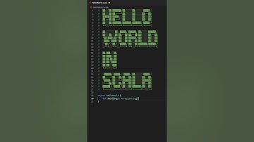 Hello World in Scala #Shorts