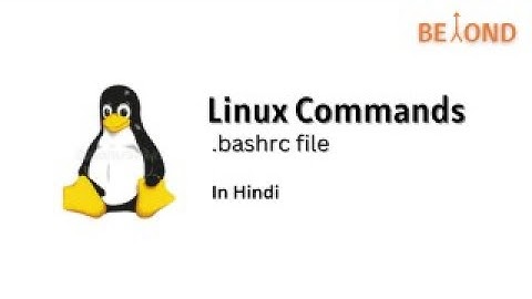 Linux Commands - .bashrc file