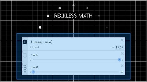 How To Animate In Desmos - Circular Motion