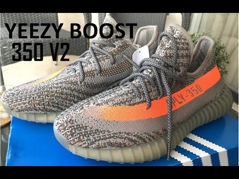 Persona con experiencia pico Girar en descubierto Adidas Yeezy Boost 350 V2 Beluga SPLY-350 Grey/Orange Shoes Review - Kanye  West - YouTube