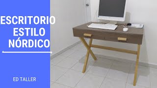 Escritorio Estilo Nórdico De melamina y Madera |EdTaller|