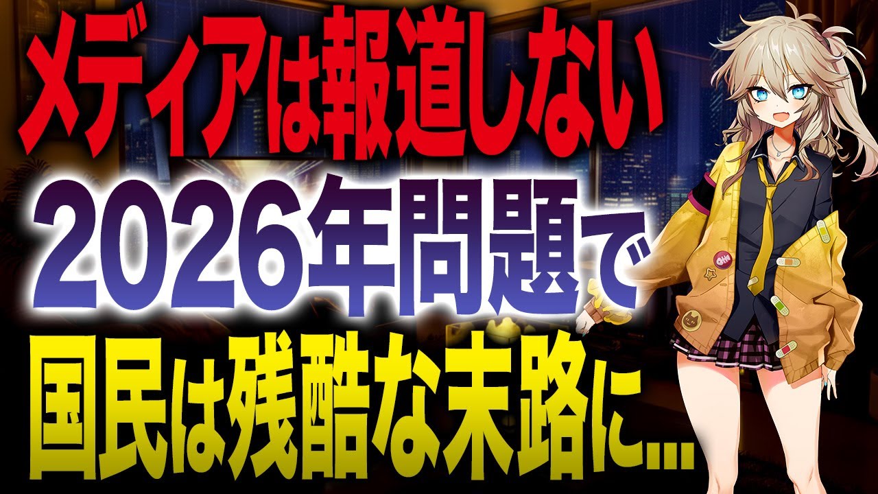 【日本経済】2025年は日本崩壊の序章に過ぎない？絶望的な「2026年問題」と資産を守る唯一の手段について紹介します！