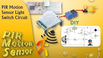 PIR Motion Sensor Light Switch | DIY Security Project on Breadboard