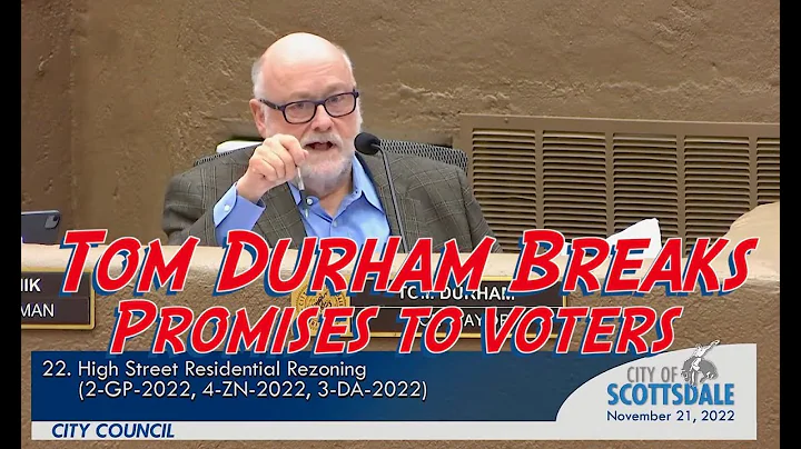 Tom Durham broke his campaign promises & Voted to ...