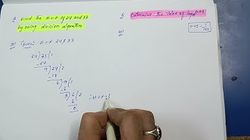 find the HCF of 24 and 33 by Euclid division algorithm.