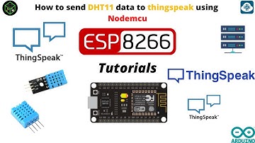 E.P:-14 | How to send DHT11 data to thingspeak using Nodemcu | NodeMCU Tutorial | Tech For Fun