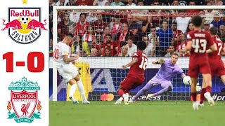 Benjamin Sesko Goal for Salzburg vs Liverpool  [1-0] 27th July 2022