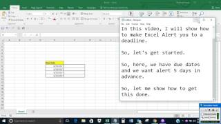 Famous Make Excel alert you to a deadline Net Worth