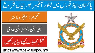 PAF latest jobs 2024 | join paf | paf online registration form | pakistan air force new bharti 2024