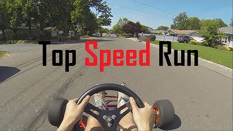 First Test Drive and Top Speed Run - Go Kart Build Part 2