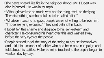First Year English Lesson no 5 The Piece of String by Guy De Maupassant Second LectureLast one
