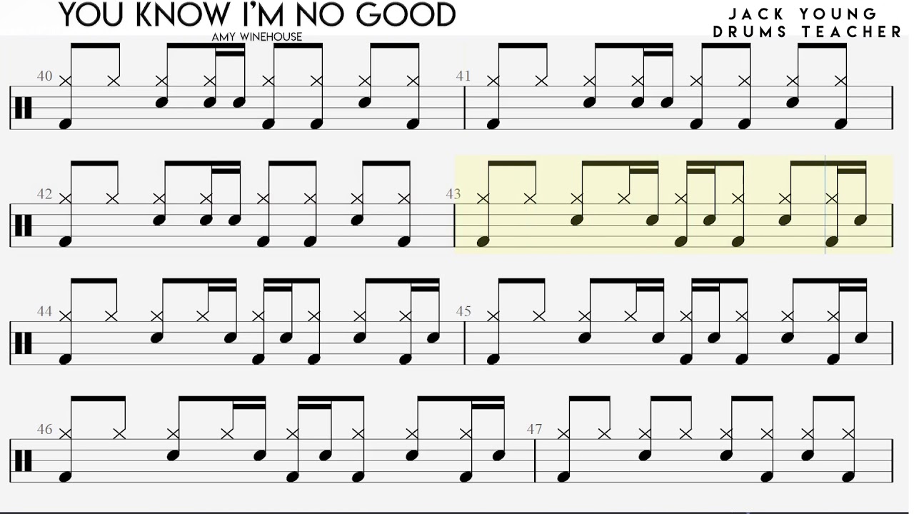 How to play You Know I'm no Good 🥁 on Drums - Trinity Rock & Pop Grade 5