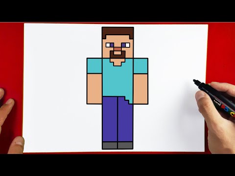 How to Draw STEVE MINECRAFT - Very Easy