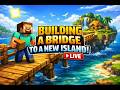 LIVE : Continue Building the Bridge to Island ! #minecraft #gaming #relaxing | RK LIVE // UNLOCKED