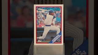 Andre Dawson The Hawk Chicago Cubs 1988 Topps baseball card review MLB Legend HOF outfield home run