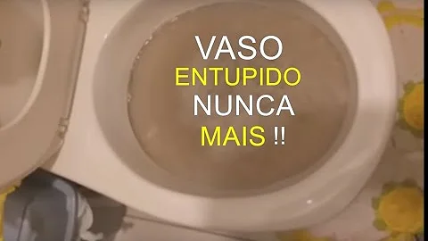 O que pode causar entupimento no vaso?