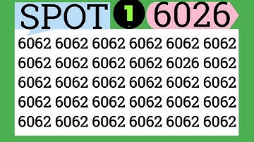 Spot the Hidden 6026 in Seconds ⏱ | Brain Teaser #eymath #fypシ゚viral #trending 