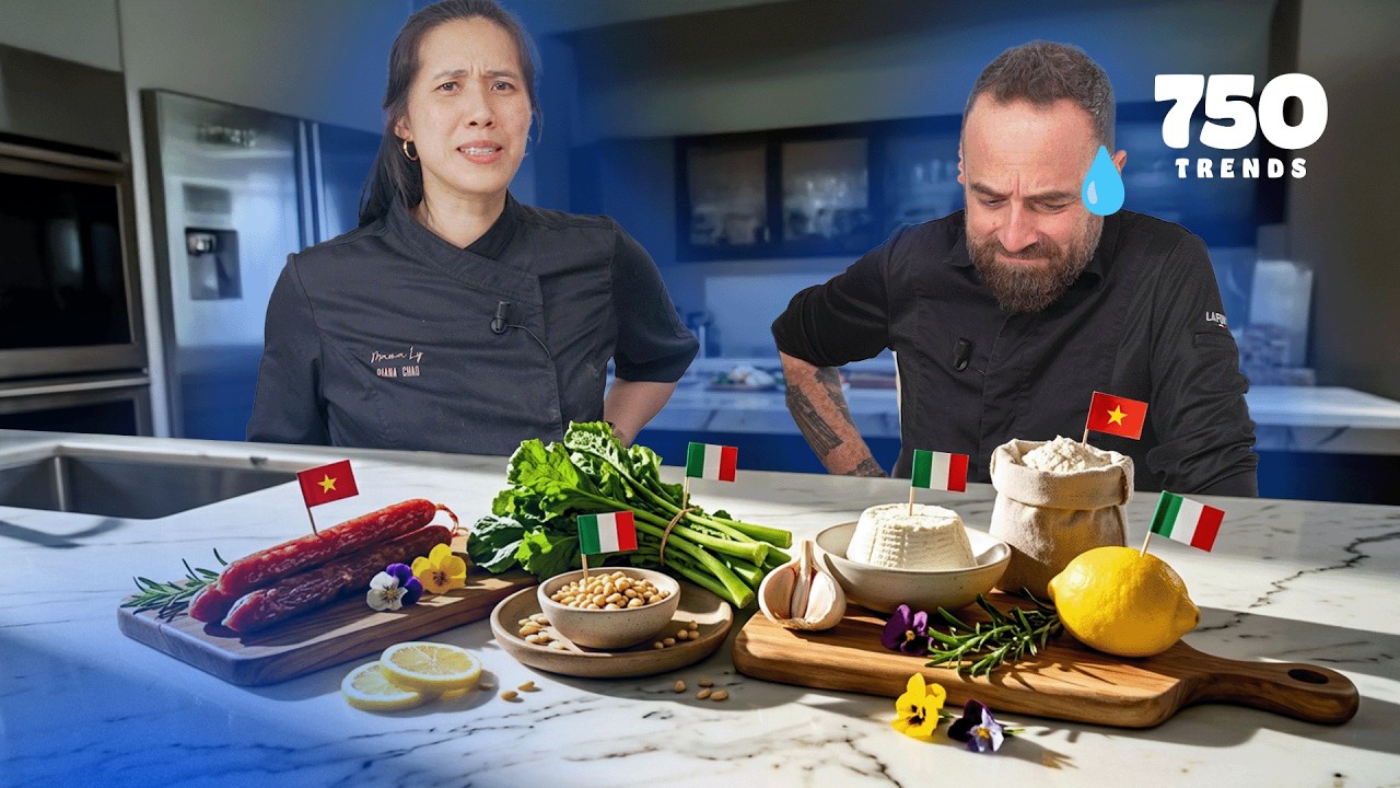 🇮🇹 Italie vs Vietnam 🇻🇳 : 2 Chefs improvisent le Ravioli ultime !
