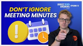 DON'T Ignore Meeting Minutes