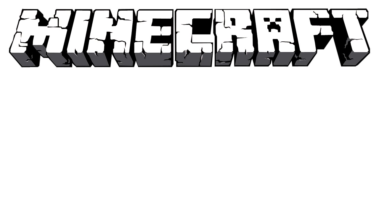 Надпись майнкрафт на белом фоне картинки