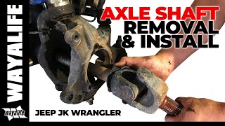 Jeep JK Wrangler Front Axle Shaft Removal and Installation : HOW TO -  YouTube