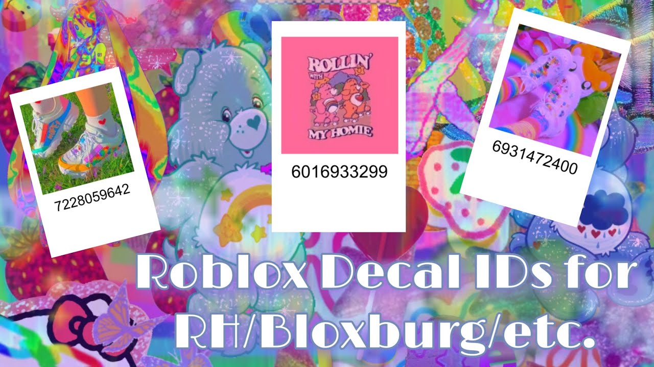 Roblox Indie/Kidcore decals + decal IDs for Royale High/Bloxburg/etc ...