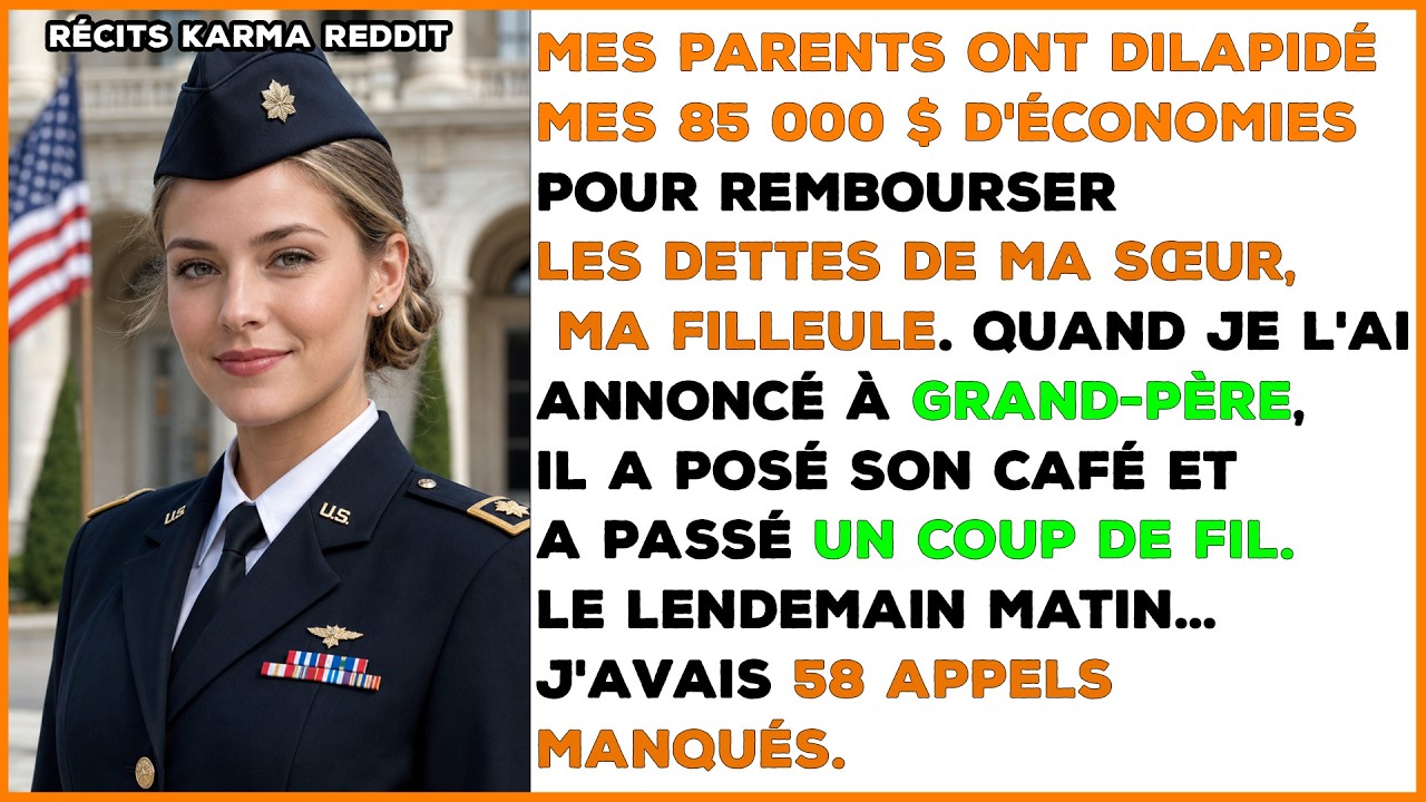 Ce mardi-là, je regardais mon application bancaire dans un café près de la base. Solde disponible : 21 743 euros au lieu de 85 000. Quand j'ai confronté mes parents, mon père a haussé les épaules....