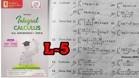 BSC Maths 1 sem part B| chapter 1 L-5 definite integrals krishna Prakashan | ex-1|#maths #bscmaths 