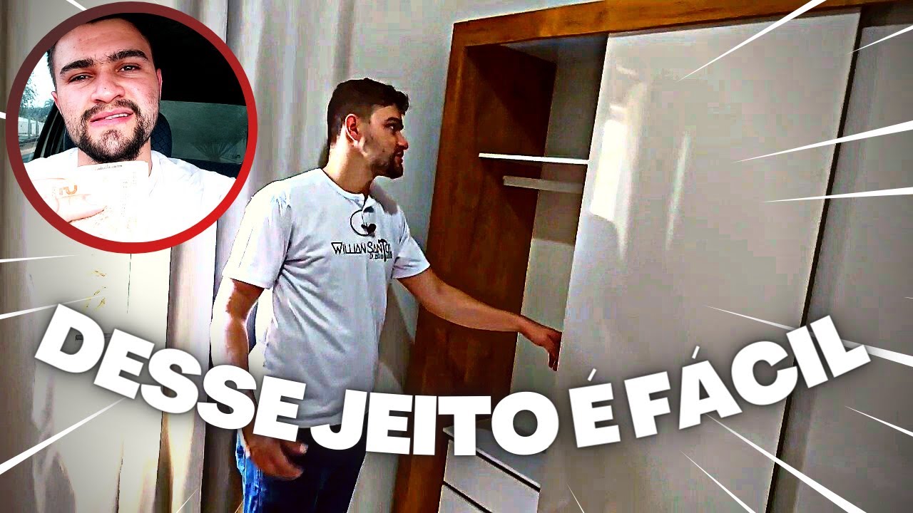 COMO MONTAR GUARDA ROUPA PANAMÁ 3 PORTAS DE CORRER DA SALLETO MÓVEIS | AULA DO CURSO PRIVADO
