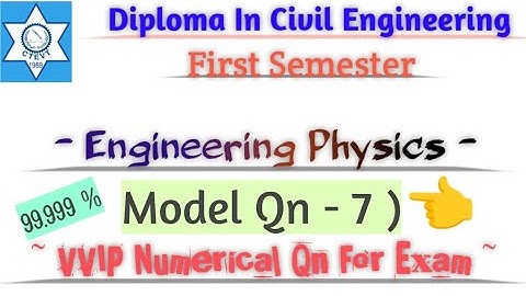 DCE - First Semester Engineering Physics Imp Numerical Qn For Exam |