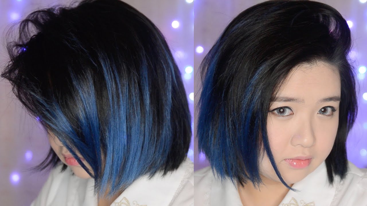 blue hair salon line