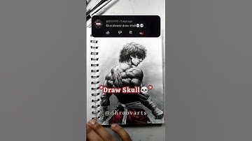 Challenge Drawing Skull 😱🔥 #shorts