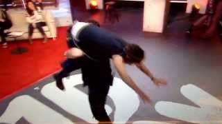 Paul carrying the boys on 1D Day *INCLUDING HARRY'S JUMP*