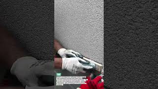 Professional Wall Texture Finishing Done Perfectly #construction #productivity #tools #satisfying