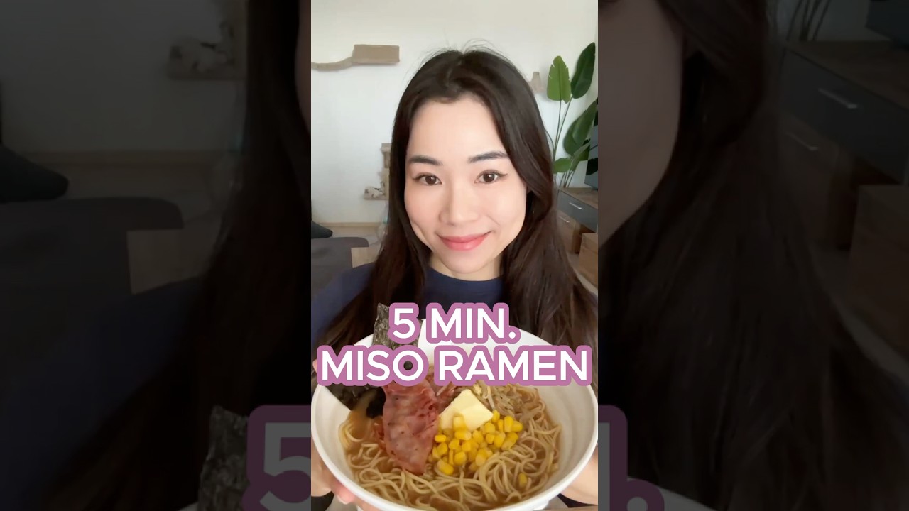 Super einfache und leckere Miso-Ramen 🍜😋
