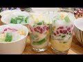 CHÈ SƯƠNG SA HẠT LỰU - Cách làm Thạch Rau câu và cách làm Hạt Lựu Củ Năng mát lạnh by Vanh Khuyen