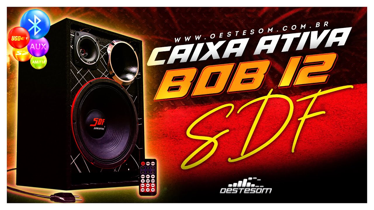 Caixa Bob Residencial Ativa 12 Polegadas 800w Bt/usb/aux/fm em Promoção na  Americanas